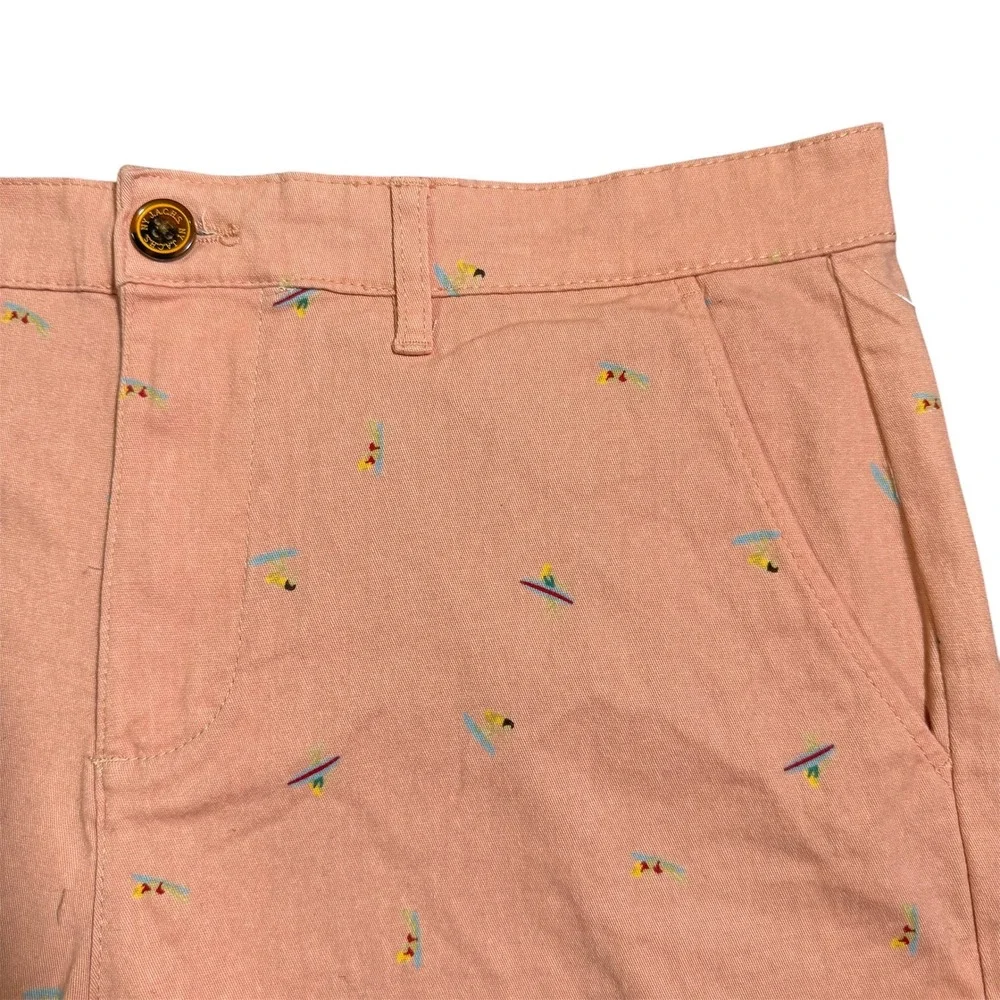 JACHS Bleeker‎ Surfboard Print Shorts Casual Summer Size 32 Vacation Beach Fest
